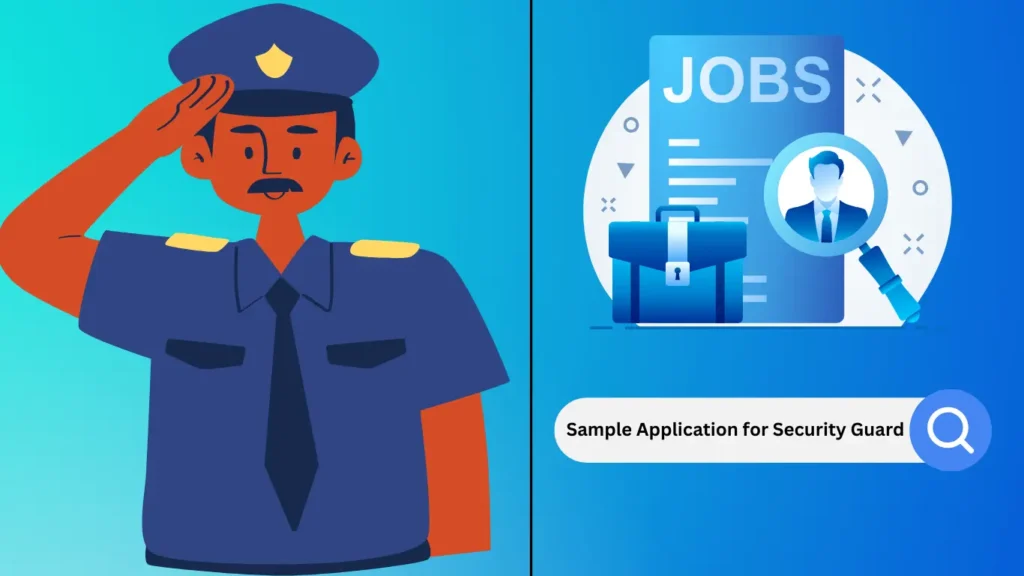 सिक्योरिटी गार्ड के लिए आवेदन पत्र 2023 Sample Application for Security Guard Job in Hindi